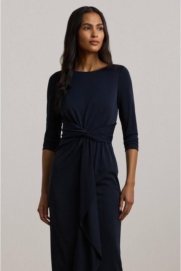 Lauren Ralph Lauren Knielange jurk met knoopdetail model 'THALNEIA' - Foto 2