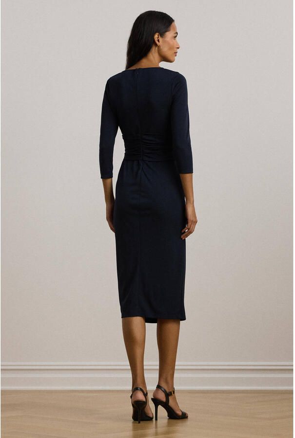 Lauren Ralph Lauren Knielange jurk met knoopdetail model 'THALNEIA'