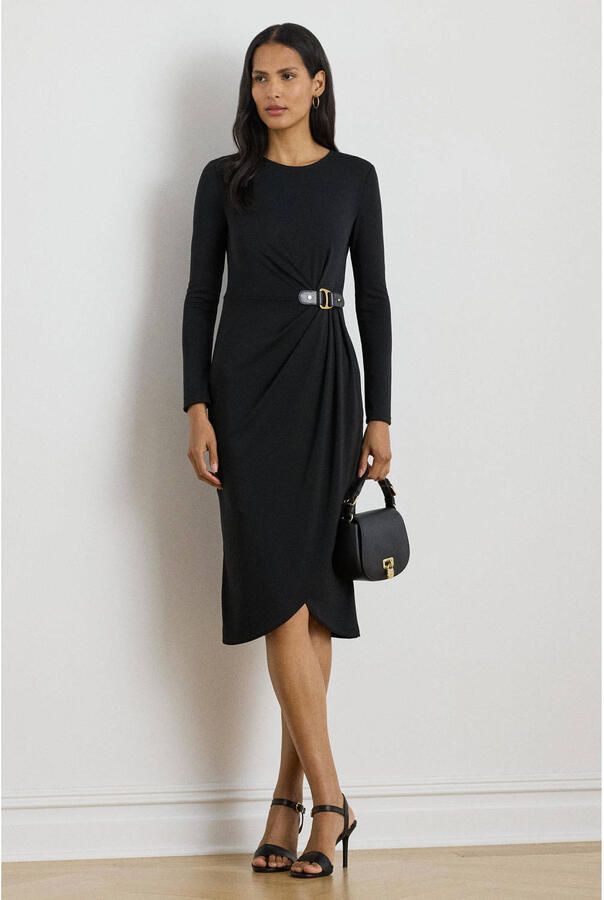 Lauren Ralph Lauren Midi-jurk met ronde hals model 'SABLISE'