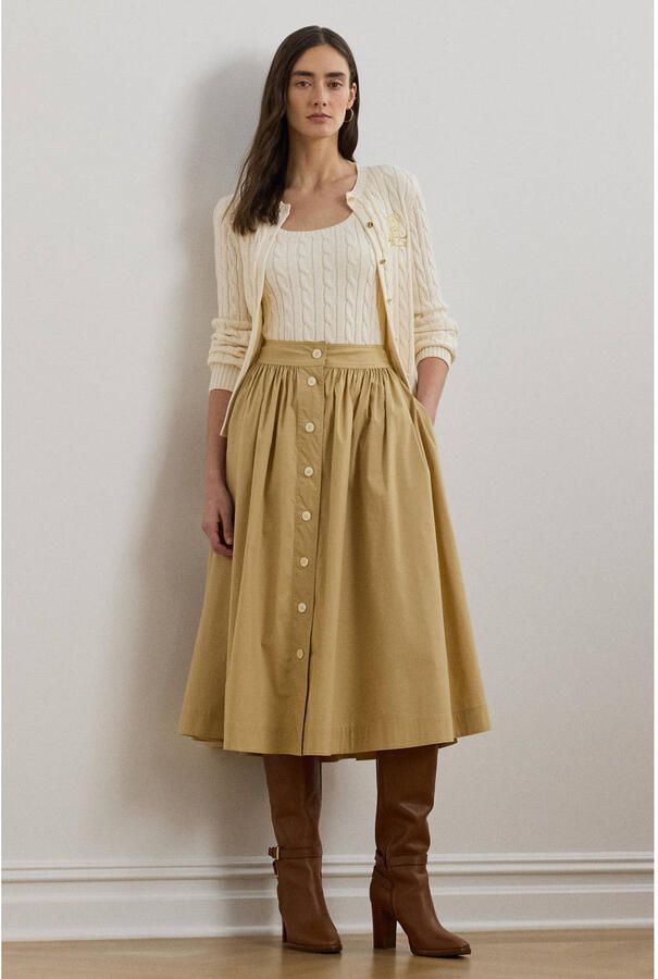 Lauren Ralph Lauren Midirok met knoopsluiting - Foto 2