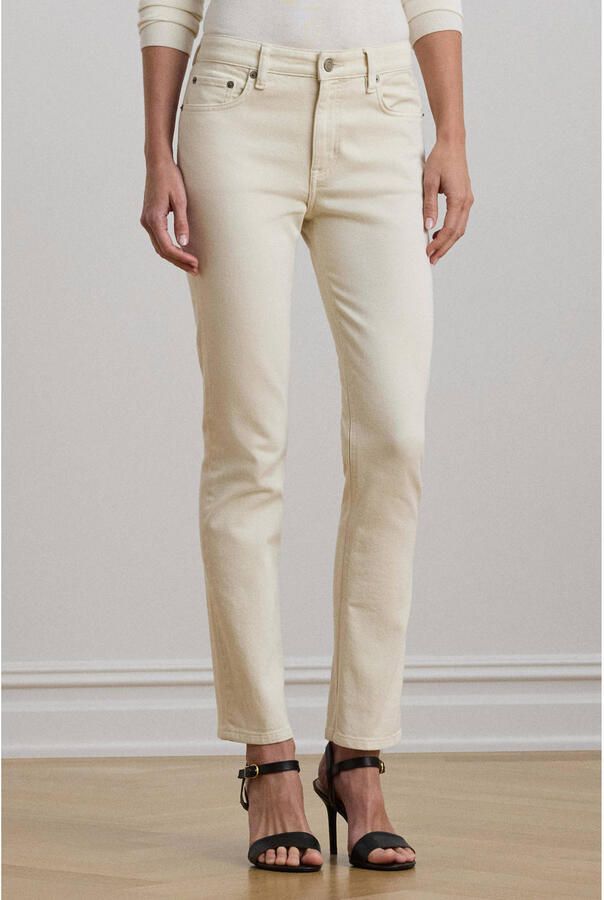 Ralph Lauren High-waisted Jeans met Rechte Pijpen Beige Dames - Foto 3