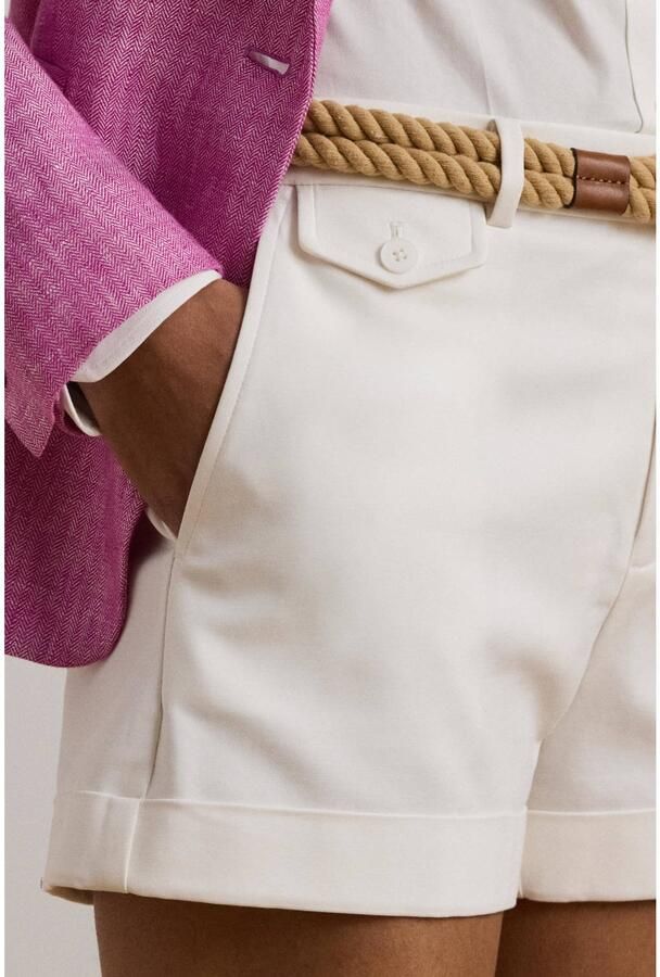 Lauren Ralph Lauren straight regular waist bermuda short ecru - Foto 2