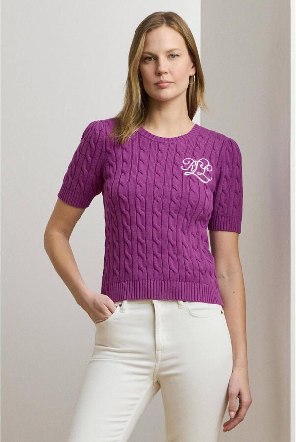 Lauren Ralph Lauren Gebreide pullover met labelstitching model 'TARJYLL' - Foto 2