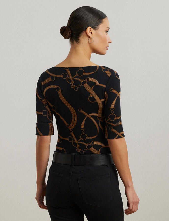 Lauren Ralph Lauren T-shirt met 3 4-mouwen model 'JUDY' - Foto 2