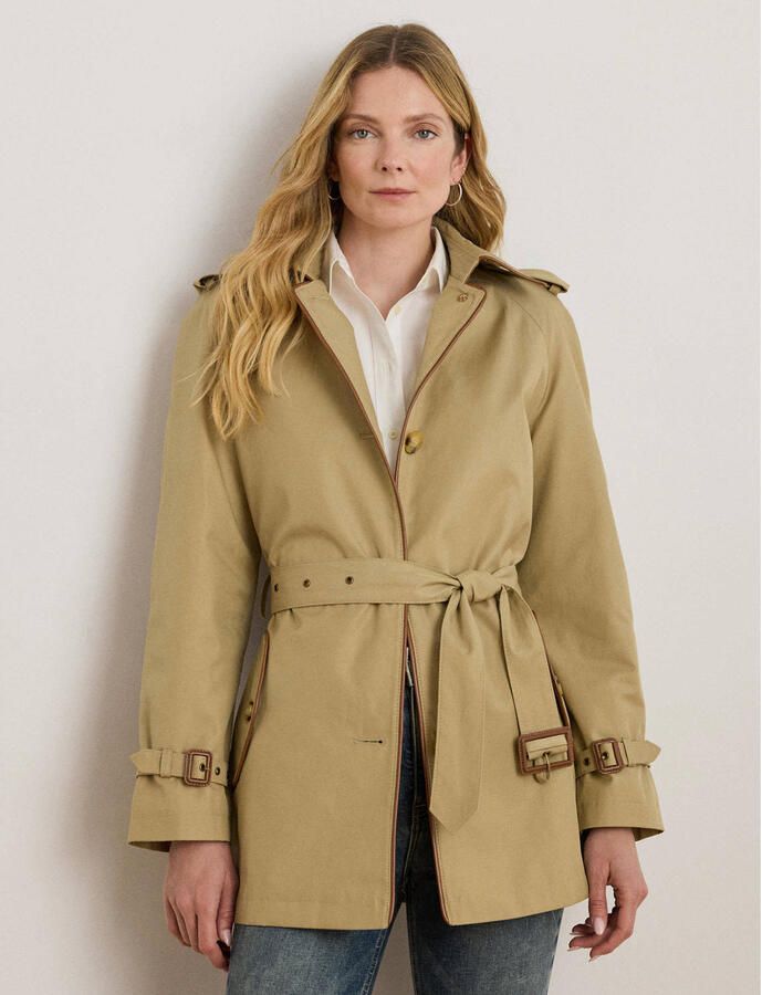 Lauren Ralph Lauren Trenchcoat met schoudertrensjes en riem - Foto 3