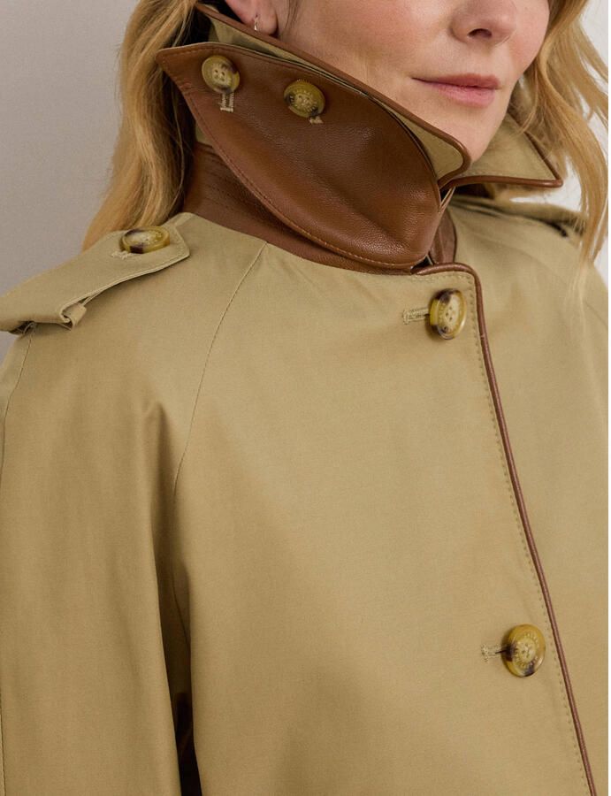 Lauren Ralph Lauren Trenchcoat met schoudertrensjes en riem - Foto 2