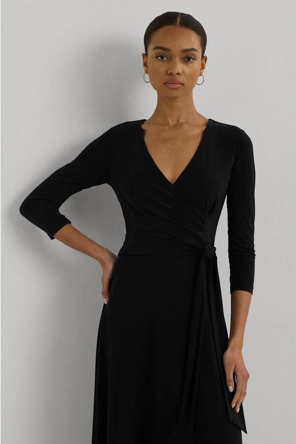 Lauren Ralph Lauren Midi-jurk met strikceintuur model 'CARLYNA' - Foto 3