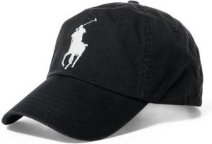 Polo Ralph Lauren Ralph Lauren cap zwart met wit logo