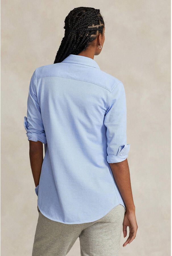 Polo Ralph Lauren Blauwe Gebreide Longsleeve Top Blue Dames