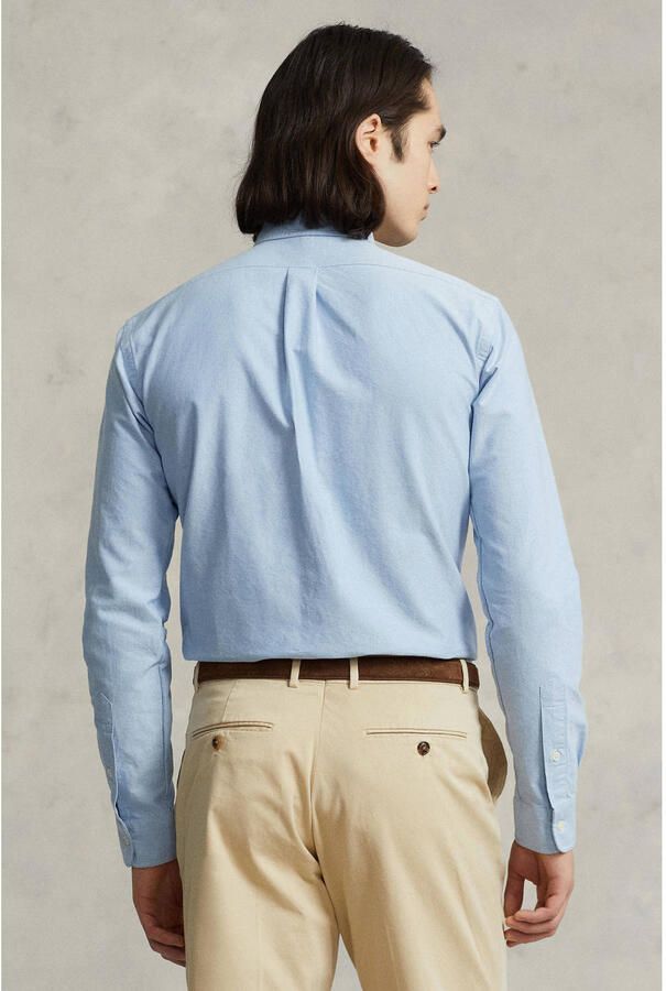 Ralph Lauren Custom Fit Oxford Overhemd Upgrade je Casual Garderobe Blauw Heren