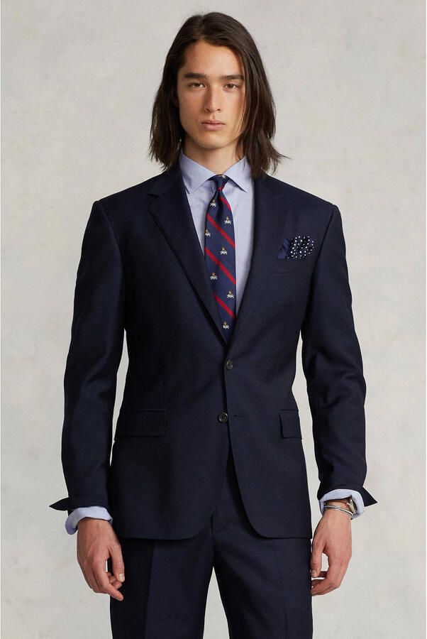 Ralph Lauren Klassieke Kraag Katoenen Poplin Casual Overhemd Blue Heren