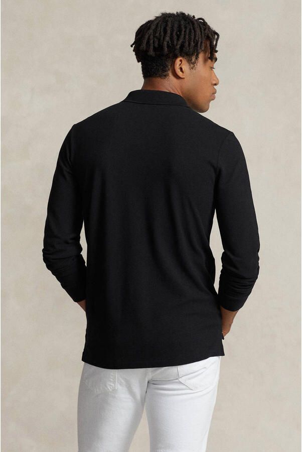 Polo Ralph Lauren Polo Shirt Lange Mouw POLO AJUSTE DROIT EN COTON BASIC MESH LOGO PONY PLAYER
