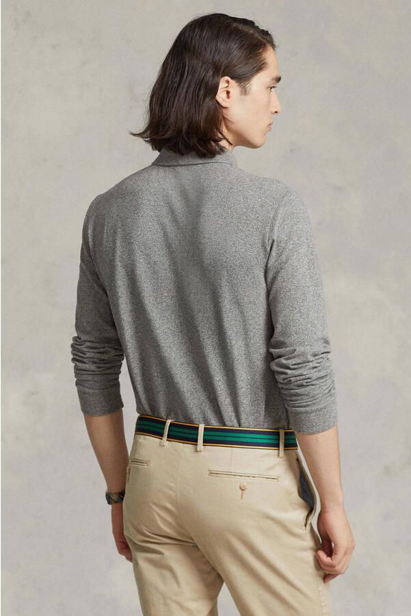 Polo Ralph Lauren Polo Shirt Lange Mouw POLO AJUSTE DROIT EN COTON BASIC MESH LOGO PONY PLAYER - Foto 2
