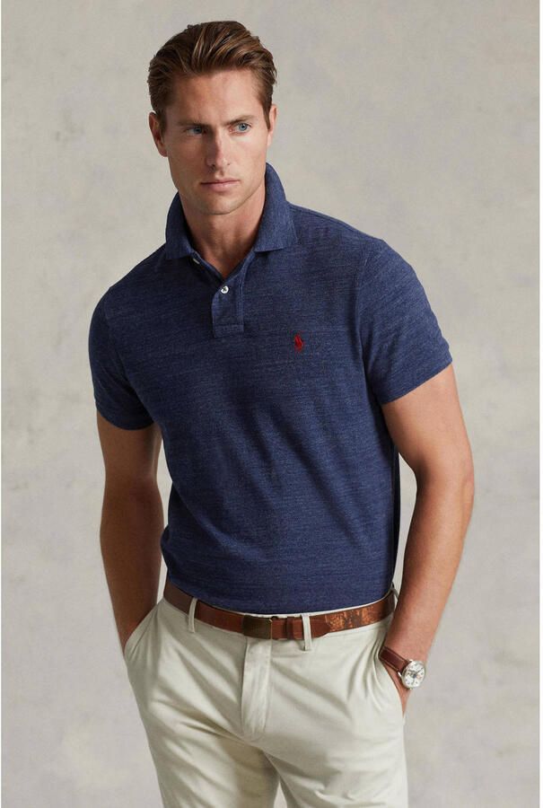 Polo Ralph Lauren Blauwe poloshirt met korte mouwen Blue Heren