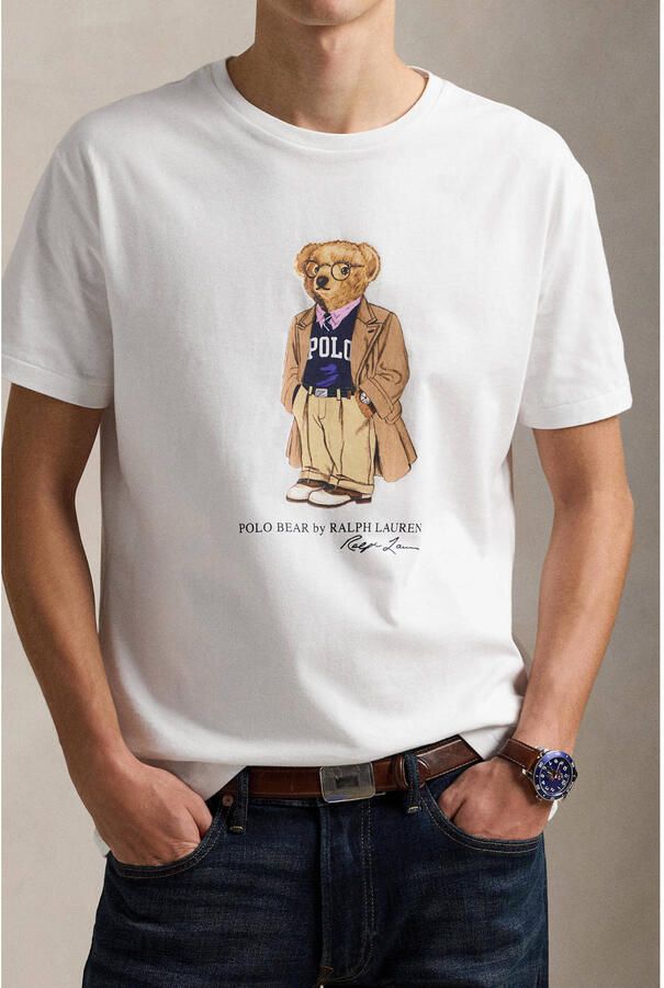 Polo Ralph Lauren Custom slim fit T-shirt met ronde hals - Foto 2