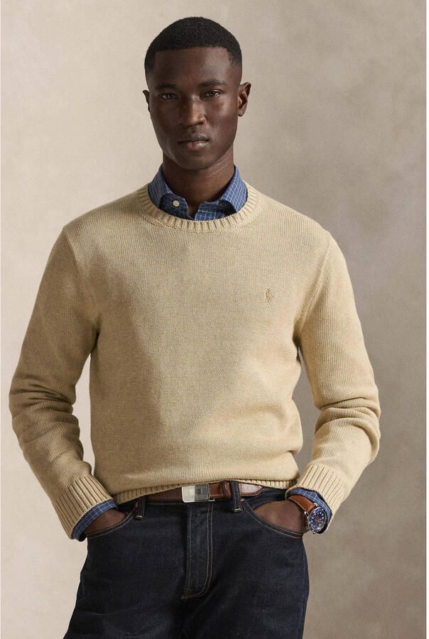 Polo Ralph Lauren Gebreide pullover met geribde boorden