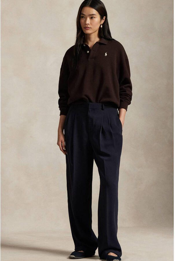 Polo Ralph Lauren Sweatshirt met polokraag en labelstitching - Foto 2