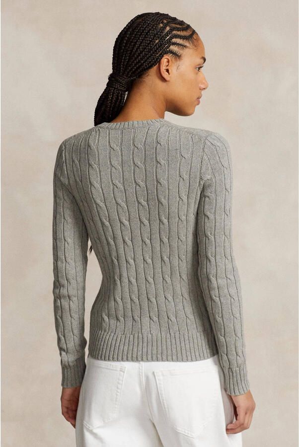 Polo Ralph Lauren Gebreide pullover met kabelpatroon model 'JULIANNA' - Foto 2
