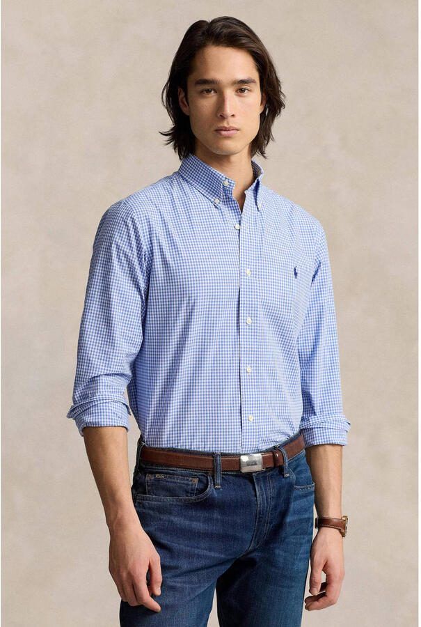 POLO Ralph Lauren geruit regular fit overhemd blue white check - Foto 2