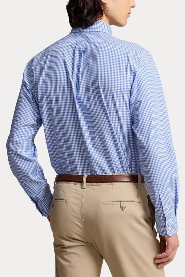 Polo Ralph Lauren Overhemd Lange Mouw CHEMISE AJUSTEE SLIM FIT EN POPELINE UNIE - Foto 3