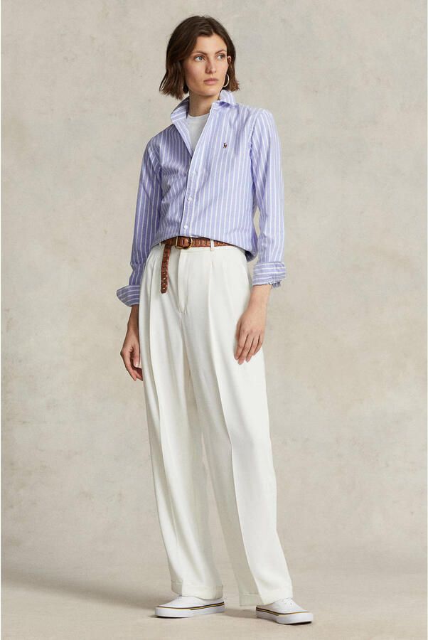 Polo Ralph Lauren Overhemdblouse met logostitching model 'Kendal' - Foto 3