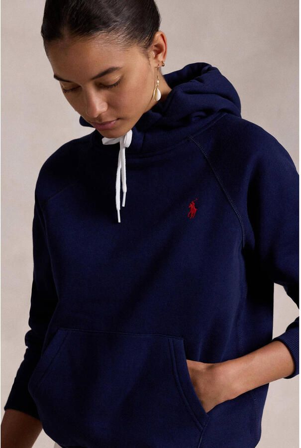 Ralph Lauren Blauwe Katoenen Hoodie Koord Raglan Mouwen Blue Dames - Foto 2