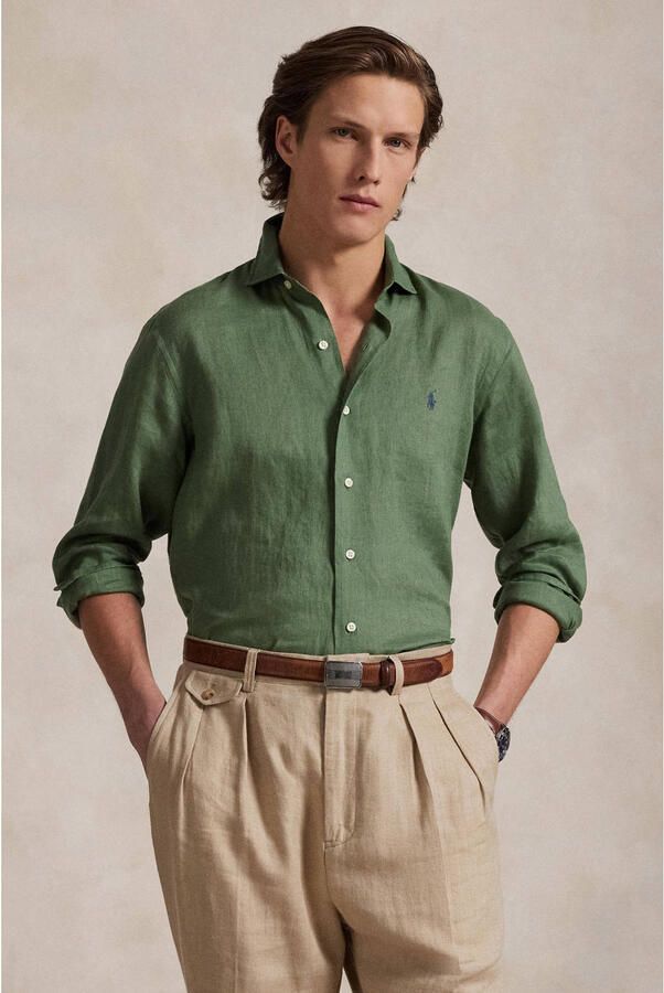 Polo Ralph Lauren Regular fit linnen overhemd met button-downkraag - Foto 3