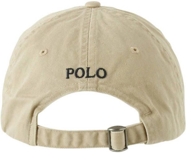 Polo Ralph Lauren Geborduurde Pony Beige Katoenen Hoed Beige
