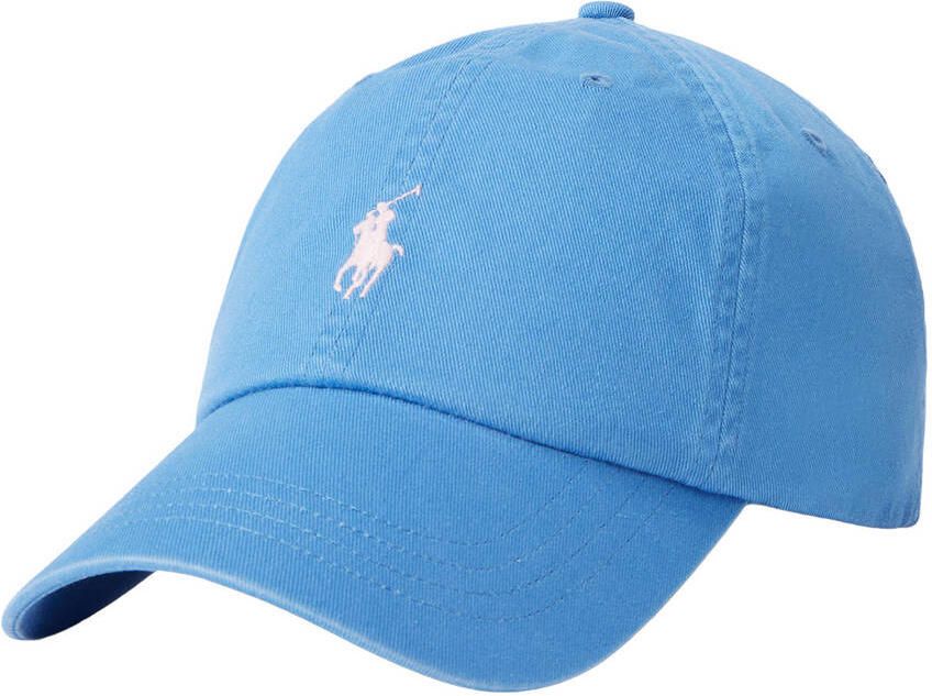 Polo Ralph Lauren Blauwe Katoenen Chino Ball Cap met Geborduurd Pony Blue Heren - Foto 3