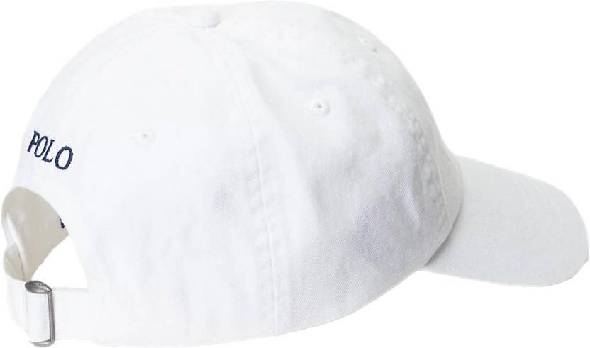 Polo Ralph Lauren Geborduurde Katoenen Klep Hoed Newport Navy White Unisex - Foto 2