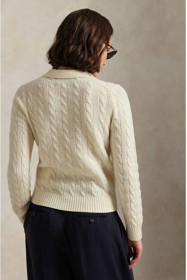 Polo Ralph Lauren Slim fit shirt met lange mouwen van wolmix met kasjmier - Foto 2