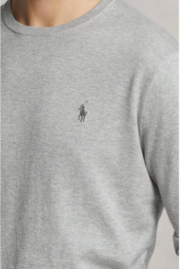 Polo Ralph Lauren Ralph Lauren sweater ronde hals Slim Fit grijs - Foto 3