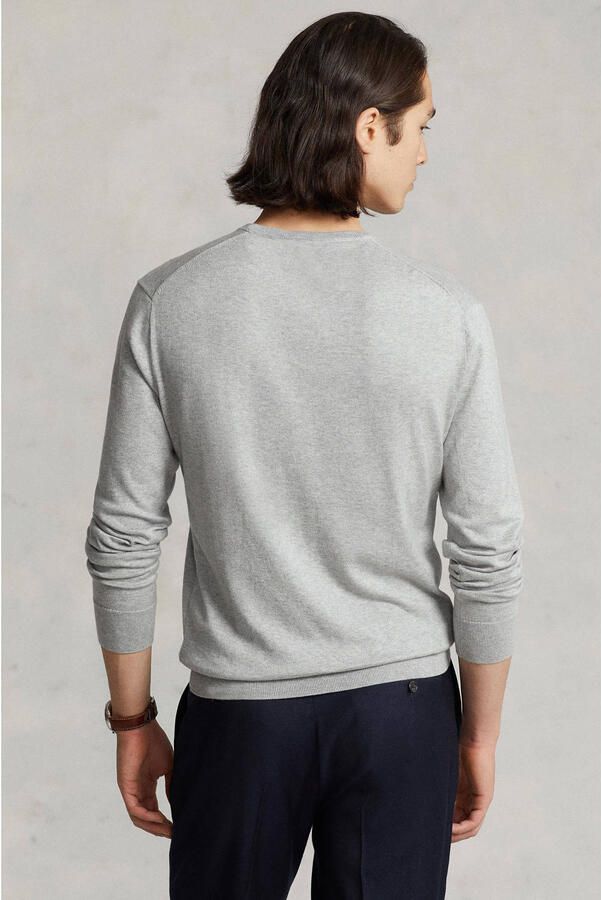 Polo Ralph Lauren Ralph Lauren sweater ronde hals Slim Fit grijs - Foto 2