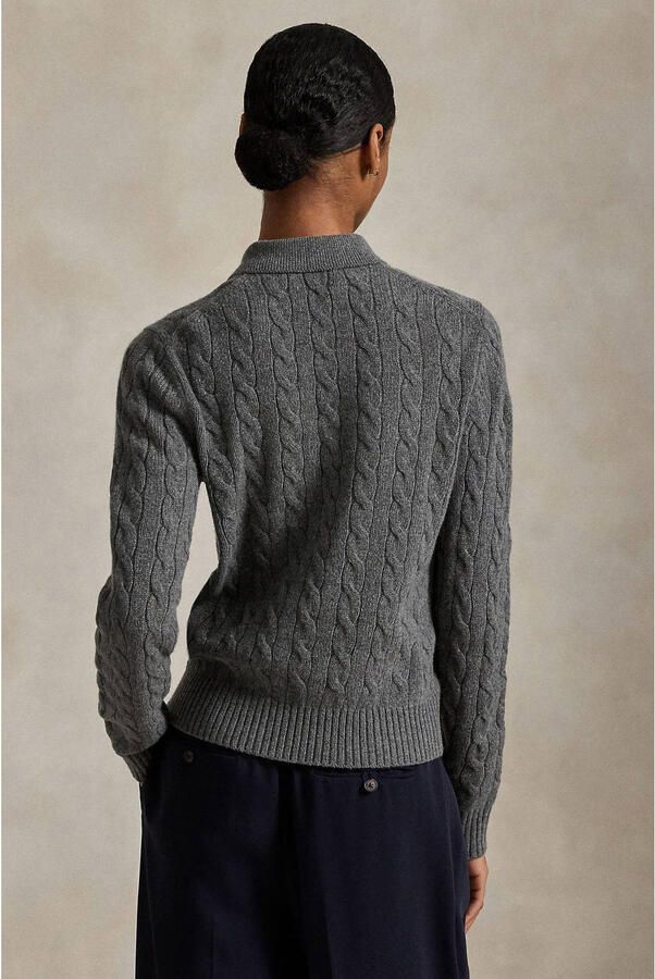 Polo Ralph Lauren Slim fit shirt met lange mouwen van wolmix met kasjmier - Foto 2