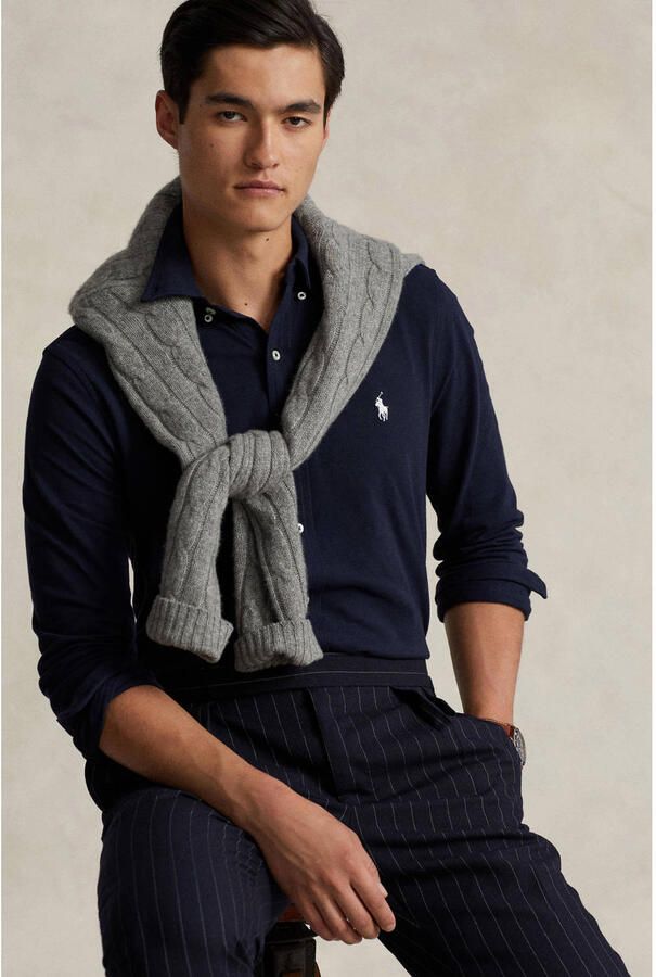 Polo Ralph Lauren Overhemd Lange Mouw CHEMISE AJUSTEE COL BOUTONNE EN POLO FEATHERWEIGHT LOGO PONY PLA - Foto 3