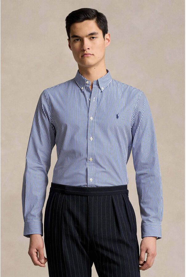 Polo Ralph Lauren Gestreept katoenen overhemd met button-down kraag Blue Heren - Foto 2