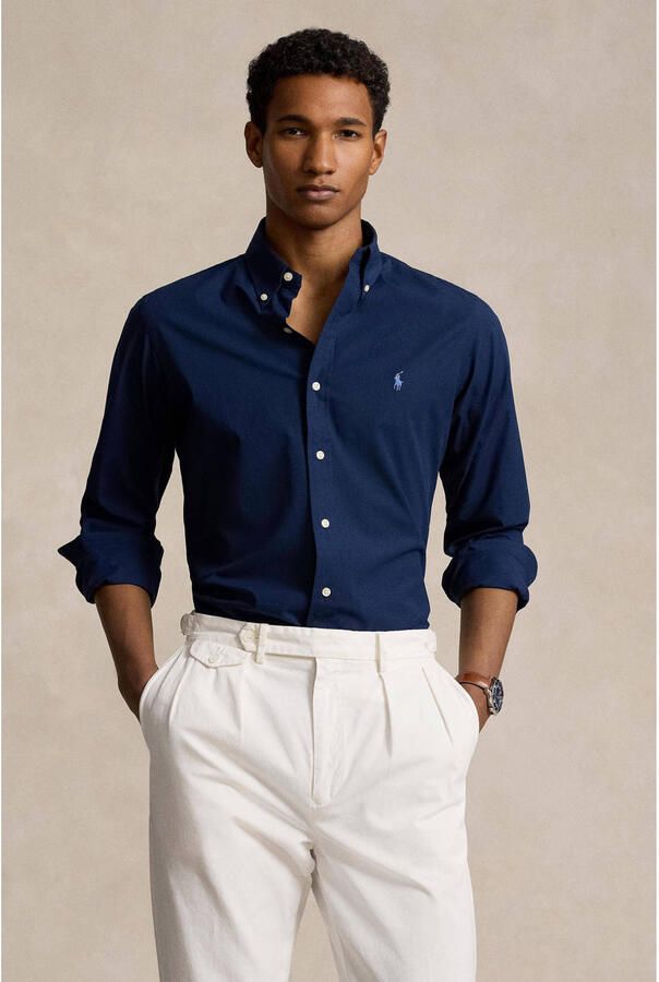 Polo Ralph Lauren Custom fit vrijetijdsoverhemd met logostitching - Foto 3