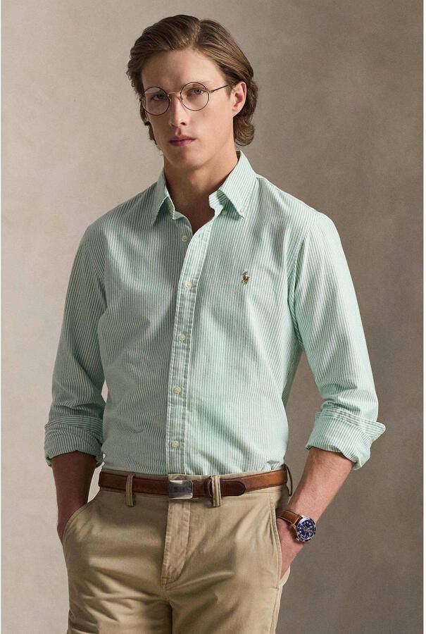 Polo Ralph Lauren regular gestreepte casual overhemd groen