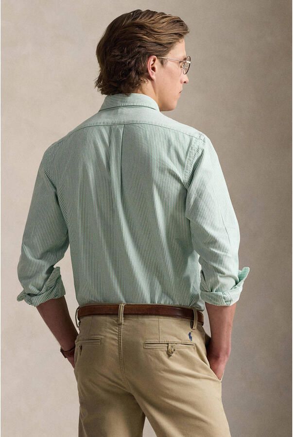 Polo Ralph Lauren regular gestreepte casual overhemd groen - Foto 2