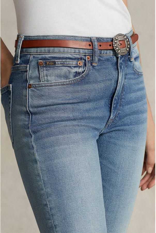 Polo Ralph Lauren Skinny High-Waisted Jeans met Opvallende Details Blauw Heren - Foto 2