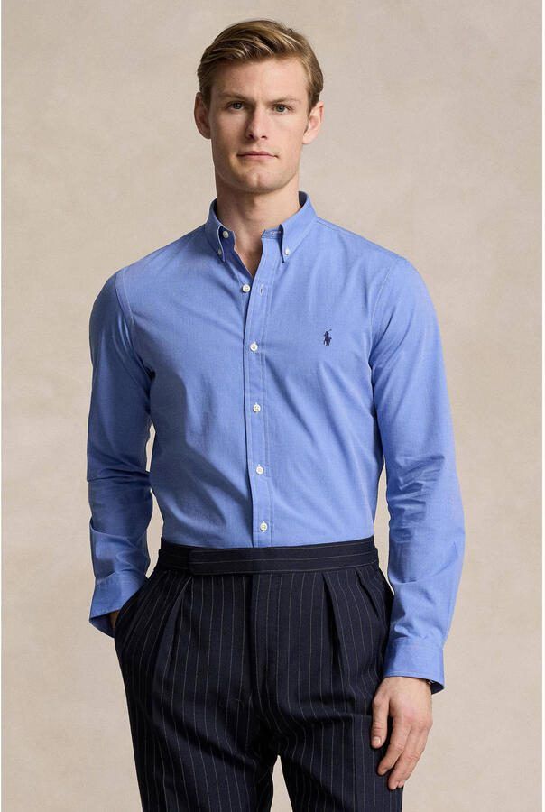 Polo Ralph Lauren Blauw sportoverhemd met lange mouwen Blue Heren - Foto 3