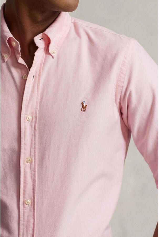 Polo Ralph Lauren Roze Overhemd Licht en Natuurlijk Roze Pink Heren - Foto 2