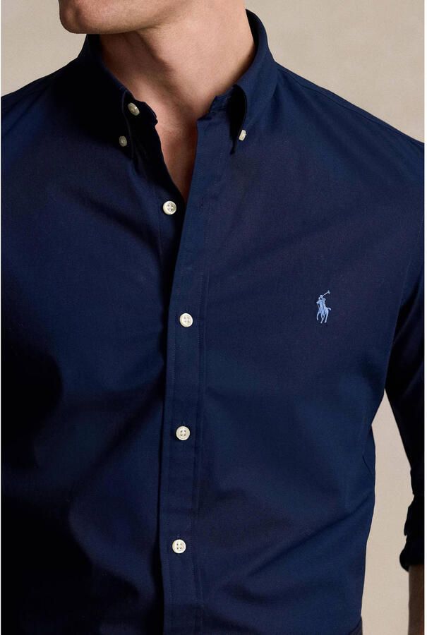 Polo Ralph Lauren Blauwe Button-Down Overhemd met Handtekening Pony Blue Heren - Foto 2