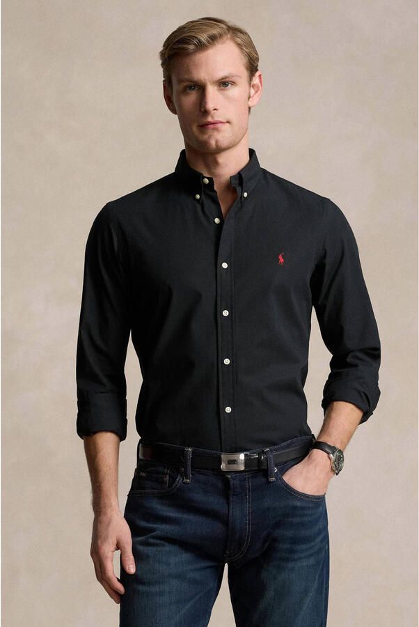 Polo Ralph Lauren Zwarte Button-Down Shirt met Handtekening Pony Black Heren - Foto 2