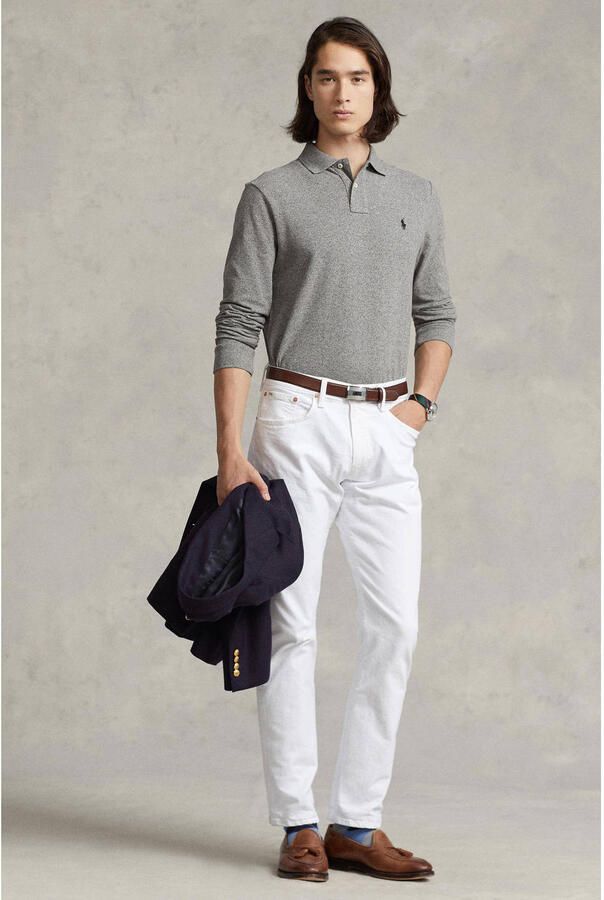 Polo Ralph Lauren Slim fit poloshirt in design met lange mouwen - Foto 2
