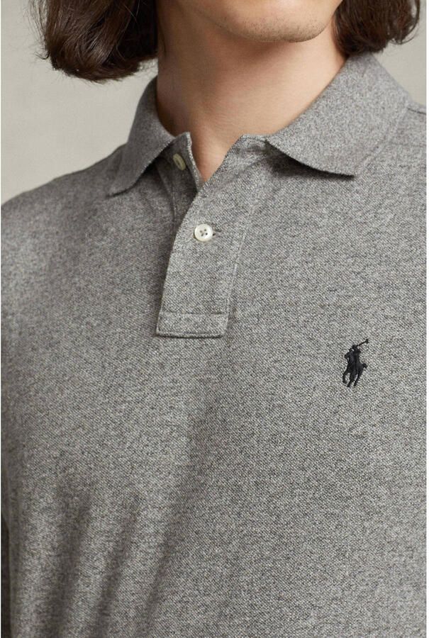 Polo Ralph Lauren Slim fit poloshirt in design met lange mouwen
