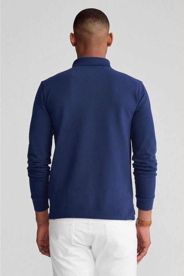 Polo Ralph Lauren Polo Shirt Lange Mouw POLO AJUSTE DROIT EN COTON BASIC MESH LOGO PONY PLAYER - Foto 4