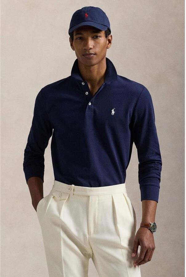 Polo Ralph Lauren Polo Shirt Lange Mouw POLO COUPE AJUSTEE SLIM FIT EN COTON STRECH MESH - Foto 3