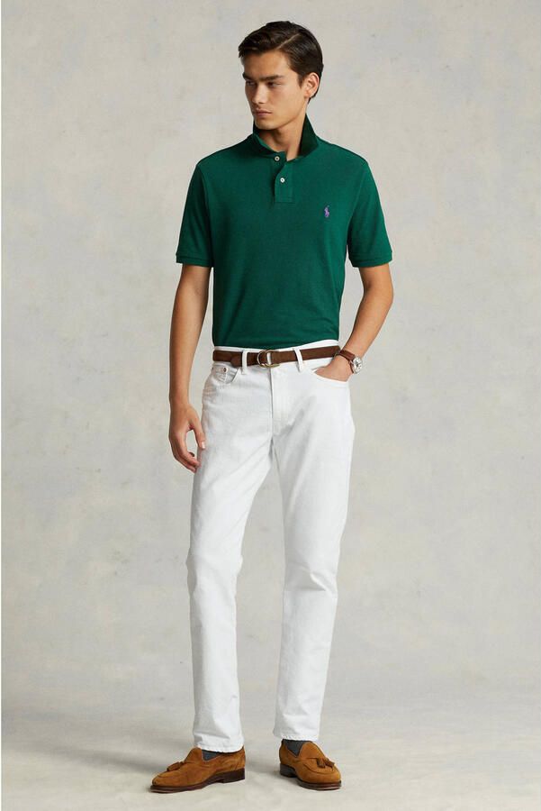 Polo Ralph Lauren Groene slim fit poloshirt korte mouw Green Heren