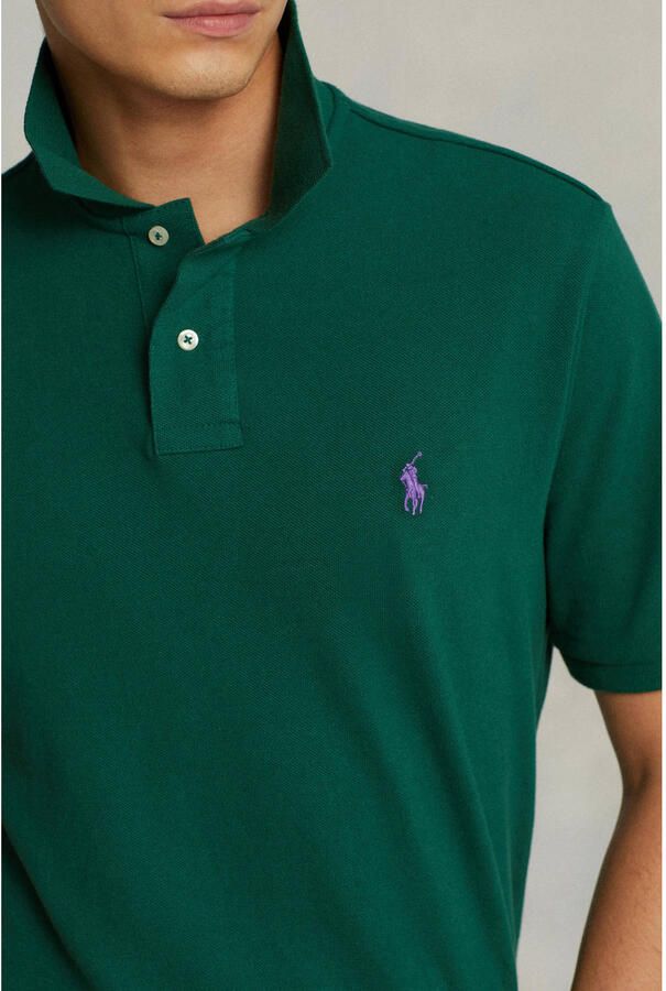 Polo Ralph Lauren Groene slim fit poloshirt korte mouw Green Heren - Foto 3
